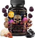 ad hoc Shilajit Pure Himalaju organiskās gumijas - Imūnsupporta, enerģijas atbalsta papildinājumi - Shilajit Rezin Lions Mane, Cordyceps, Reishi, Turkey Aste, Chaga,Shiitake Mushroomies (120 Ct)