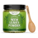 Pure Neem atstāj pulveris Dabisks šķīdums Pimple-free Clear ādas un zīdaini mati, Ideāli piemērots sejas iepakojumiem, matu kopšanai, un pigmentācijas atbalsts ar koka spoon – 200g 7.04 Oz