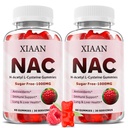 NAC Gummijas bērniem un pieaugušajiem, N Acetil Cysteine 1000mg NAC Papildinājums antioksidantiem un Imūnsupport, Plaušas un aknu veselība, Aveņu Flavor 120 Skaits
