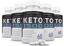 (5 Pack) Advanced Keto 1500 Keto Pills 1275MG Jauna un uzlabota formula Satur Apple Sidra Etiķis Extra Virgin Olīveļļa Pulveris Zaļā tēja Leaf 300 kapsulas