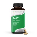 LifeSeasons Puri-T - Aknu tīrīt un detox atbalsta papildinājums - Resveratrol, N-Acetyl Cysteine, Milk Thattle, Artichoke & Turmeric - Atbalsta Audu reģenerācija un veselīga žults plūsma - 60 kapsulas