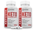 Ketosyn Keto ACV Tabletes 1275MG Keto atbalsts Blend kapsulas Alternatīva Keto ACV Gummies formula ar Apple Sidra Etiķis Extra Virgin Olīveļļa Pulveris Zaļā tēja Leaf 120 kapsulas