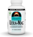 Avots Naturals Ultra-Mag, Vegan Diētiskā Papildinājums, 5-in1 Biopieejams magnijs, Relaksācijas Muskuļi & Kalms Nervi*, Vegan Kapsulas (180)