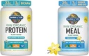 Organiskais vegāns Neflavored Protein Powder 22g Complete Plant Based Raw Protein & Vegan Protein Pulveris - Raw Organic Male Replacement Shakes - Vanilla - Pea Protein