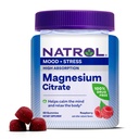 Natrol magnija citrāts, augsta absorbcija Magnijs papildinājums koka un stresa, palīdz nomierināt prātu un relaksē ķermeni, 60 aveņu apstrādāts gumijas, līdz 30 dienu piegādes