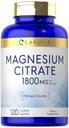 Carlyle magnija citrāts - 1800mg - 120 apvalkotas Caplets - Veģetārs, ne-GMO, un bez lipekļa papildinājums