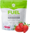 SFH degviela Sūkalu olbaltumvielu pulveris Great Tasting Grass Fed Whey - MCTs & Fiber for Energy -- Visas dabas -- Sojas bez, lipekļa, bez RBST, bez mākslīgiem uzlējumiem (Zemenes (1,6lb Bag))