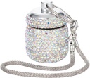 AB Diamond Small Pill Organizators Medikamentu Lock Box Cute Pill Kaste Purse rotaslietas Ring turētājs ar Keychain Medicine Uzglabāšana vitamīnu piedevas