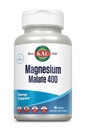 KAL magnija malāts 400mg, helāts magnija papildinājums ar Malic Acid, veselīga enerģija un muskuļu funkcijas atbalsts, uzlabota absorbcija, vegans, ne-GMO, 45 Servējumi, 90 Veg Tabs