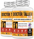 NuBest Doctor Taller Kids - Kids Multivitamīni, Toddler Vitamīni - Atbalsts Kaulu stiprums, Uzlabota Imunitāte ar kalciju, Multivitamīni laikmetiem 2 līdz 9 - Vīnogu Flavor - 90 Košļājamās tabletes 