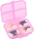 Travel Pill Organizators Small 8 Grid iecirkņi Pill turētājs Box - Portable Medicine Konteinera iepakojums - Ikdienas zāļu organizētājs