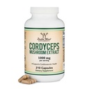 Cordyceps Capsules (Cordyceps Sinensis Sēnes ekstrakts) 210 Count, 3.5 Month Supply, 1 000MG (7% Polisaharīdi ar alfa un Beta Glucans) Kopējais un novecošanas atbalsts ar Double Wood