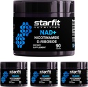STARFIT - nikotīnamīds D-Ribosīds, nikotīnamīds Ribosīds NAD+ atbalstam Līmeņi, Fokusa un enerģijas papildinājums, Metabolisma atbalsts Nikotinamīds Riboside NAD papildinājums, 360 kapsulas