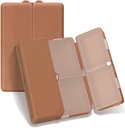 FYY Daily Pill organizētājs,7 Iedalījumi Portable Pill Case Travel Pill organizētājs,[Folding Design] Pill kaste Purse kabatiņa turēt vitamīnus, Cod aknu eļļa, papildinājumi un zāles-Brown