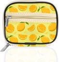 Serfeymi Weekly Travel Pill Organizatora Pill Kaste Purse ar noņemamu 7 Day Pill Box, Modes Travel Medicine Organizators Pill Konteiners medicīnai, Vitamīns, Papildinājums - Dzeltens 01