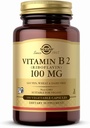 Solgar vitamīns B2 (Riboflavin) 100 mg - 100 augu kapsulas - ne- GMO, vegans, bez glutēna, bez piena, košera - 100 Kalpojumi