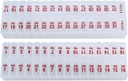 Divreiz dienā Mēneša Pill kastes plānotāju komplekts - AM un PM zāļu organizators uz 31 dienu! Komplektā ir 2 organizatori uz vienu mēnesi. (Clear - 31 Day AM/PM - 1 Pack)