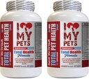 I LOVE MY PETS LLC Suņu imunitāte - Suņu kopējā PET veselība - Premium Formula - Labākais komplekss - Suņu vitamīns a - 2 pudeles (120 Ārstniecības)