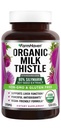 FarmHaven USDA Organiskā piena daiviņas kapsulas 30X Koncentrēts sēklu ekstrakts & 80% Silymarin Standartizēts - atbalsta aknu funkcijas un vispārējo veselību                    ) 120 Vegan kapsulas