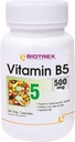 Panihari Biotrex Nutraceuticals B5 vitamīns, 500 mg - 60 Veg kapsulas