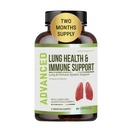 Plaušu veselība un Imūnsupporta papildinājums - Plaušu tīrīt un detox ar Immunity Vitamīni labāk Lungs, Imūnās aizsardzības, Clear Lungs & Deep Elpošanas Tostarp Quercetin & Cordyceps. Divu mēnešu piegāde