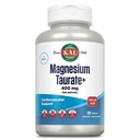 KAL magnija Taurāts 400mg Plus vitamīns B6, helāts magnija papildinājums, augsta absorbcija Magnija komplekss, muskuļu un sirds veselības atbalsts, vegans, bez lipekļa, 60 dienu garantija, 60 Serv, 120 Tabs