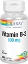 SOLARAY vitamīns B-2 Riboflavīns 100 mg ar Aloe Vera • Veselīga enerģija Metabolisms, āda, mati un nagus • 100 CT