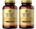 Solgar Lutein 20 mg, 60 Softgels (iepakojums no 2) - Atbalsta acu veselību - Palīdz Filter Out Blue Light - Satur FloraGLO Lutein - Non-GMO, bez lipekļa, bez piena - 120 Kopējais Pasniedz
