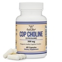 CDP holīna (citolīna) papildinājums, zāļu kategorija, trešās puses pārbaudīts (60 kapsulas 300 mg)