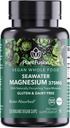 PlantFusion Vegan Magny Complex 375mg no jūras ūdens, Biopieejams Marine Magnijs ar fermentētu organisko visu pārtiku Blend, ne-GMO, muskuļu un relaksācijas atbalsts, 120 Cap