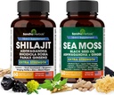 SANDHUHERBALS Sandhu Herbals Bundle - Sea Moss, Shilajit, Black Seed Oil, Ashwagandha, Ingver, Rhodiola Rosea, Panax Ginseng, Sting Nettle