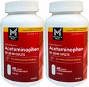 Member's Mark 500mg Extra Strength Acetaminophen MegaSize 2Pack (600 grāfs katrs) 7hm2Dcs