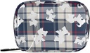 Plaid Scottish Dog Pill Box 7 Day Pill Case Travel Pill Organizators Bag ar rāvējslēdzēju Portatīvais Weekly Case Compact Izmērs Vitamīnu piedevas turētājam