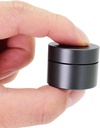 Portable Daily Pill Case, Heavy Duty Alumīnija sakausējuma apaļa Pill kaste, ūdensnecaurlaidīgs Travel Pill organizētājs, Kabatas Purse Medicine Vitamīna turētājs EDC Konteiners darbam ārpus telpām