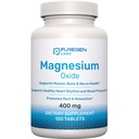 Magnijs 400mg [High potencial] papildinājums – Magnija oksīds imūno atbalstu, muskuļu atgūšana, kāju krampji un relaksācija 120 tabletes