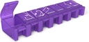 EZY DOSE Soft Touch Weekly (7-Day) Pill Case, Medicīna Plānotājs, Vitamīnu Organizators Box, Dienas Plānotājs, XL Iedalījumi, Ērts un viegli lietojams, Etiķetes Lids, Krāsa maijs Vary, bez BPA