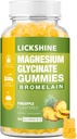 1 Iepakojums Magnija Glycinate Gummies 1000mg, Kalcijs, Kālijs, Bromelaīns, D vitamīns, B6, CoQ10 Papildinājums relaksācija, Calm Mood, Stresa atvieglošana un Miega pieaugušajiem un bērniem, 60 skaitļi