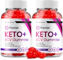 (2 Pack) Premier Keto ACV Gummies - Advanced Formula Premiere Keto Plus ACV Gummies Apple Cider Etiķis Premier ACV Diētiskās Papildinājums Atsauksmes Vīrieši (120 Gumies)