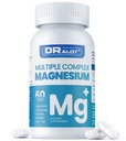 Četršķautņu magnija papildinājums, 400 mg helāta magnija glicināts, L-treonāts, citrāts un malāts; Max Absorbcijas komplekss w/Vitamīns D3 & B6, miega sirds muskuļu nerviem, ne-GMO, 60 Vegan Caps