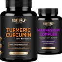 Magnija citrāts un oksīds 500mg Complex Papildinājums un kurkumas kurkumīns - augsta Absorbcija Maksimālais stiprums - Turmērā bagātinātāji kopīgu, Heart Health