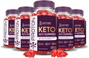Attaisnotas laboratorijas (5 Pack Proton Protein Keto ACV Gummies Advanced Formula 1000MG Proton Boost Formulēts ar granātābolu biešu sulas pulveris B12 Vegan Non ĢMO 300 Gumys