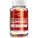 Ābolu sidrs Etiķis Gumijas ar māti - ACV Gummies for Detox, Cleansing & Imūnsupport - Izgatavots ar Black Burkānu un ingvera sauso ekstraktu - Pektīnu bāzes, Non-GMO, Gluten-free (120 Gumies)