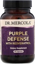 Dr. Mercola, purpura aizsardzība ar Resveratrol, 90 kapsulas