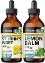 BIO KRATER Asinszāle Tinktūra 4 Fl. Oz. un citrons Balm Tincture 4 Fl. Oz.