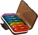 Cute organizētājs senioriem Travel Medicine Holder 7-Day Pill Case Viegls Portable Storage