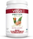 Vega proteīns un zaļais, sālīts karamelizēts, vegāna proteīna pulveris, 20g augu izcelsmes proteīns, zems ogļhidrātu saturs, keto, bez piena, bez lipekļa, ne ĢMO, pīļu proteīns sievietēm un vīriešiem, 1,1 mārciņa (17 Kalpo)