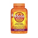 Metamucils, Psyllium Husk Kapsulas, 300 kapsulas, 3-in-1 Fiber papildinājums, ikdienas Psyllium Husk Fiber kapsulas palīdzēt atbalstīt Gremošanas veselību, veicinot regularitāti*, palīdzēt papildināt ikdienas fiber ieplūdes