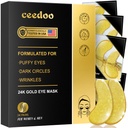 Zem acu patches - 24 pāri zelta zem acu maskas puffy Eyes, tumši aprindās, acu somas, grumbas, kolagēna acu gels ar atjaunojošu ārstēšanu, dāvanas sievietēm