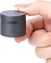 Small Pill Case Metal Pill Box - Ūdensnecaurlaidīgs Pill Container viena kārta Aluminum Sakausējuma uzglabāšanas zāļu turētājs Organizators Multitool EDC katru dienu vitamīnu, zivju eļļa Grey