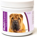 Veselīgas šķirnes ķīniešu Shar Pei Multi-Vitamin Soft Chews 60 grāfs